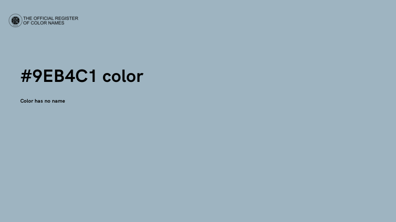 #9EB4C1 color image