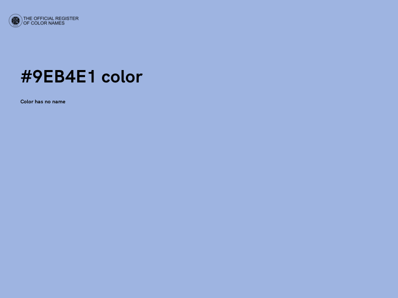 #9EB4E1 color image