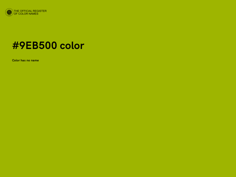 #9EB500 color image