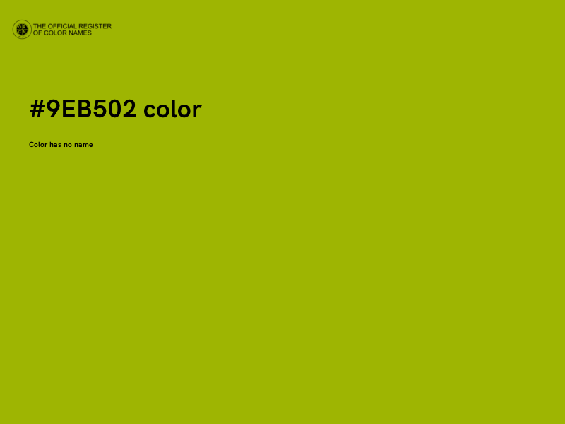 #9EB502 color image
