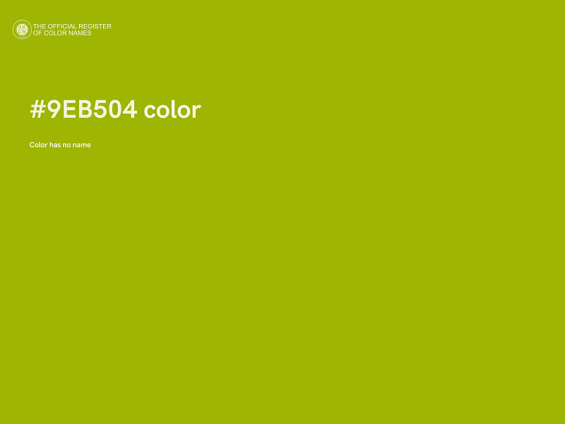 #9EB504 color image
