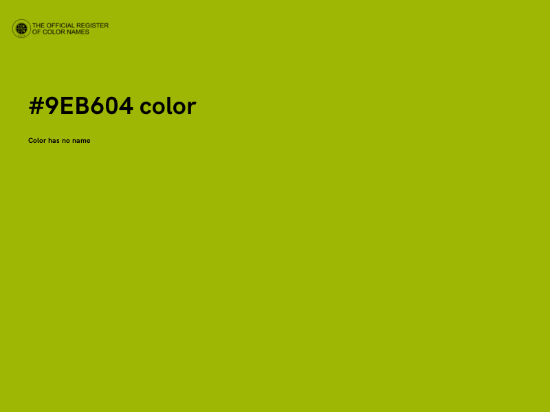 #9EB604 color image