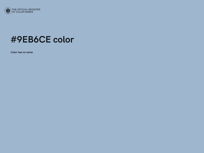 #9EB6CE color image