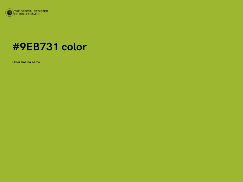 #9EB731 color image