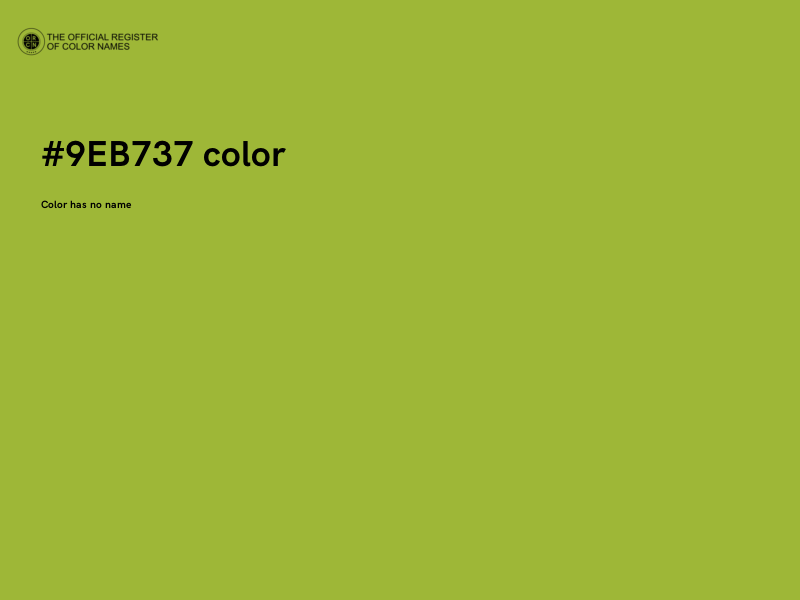 #9EB737 color image