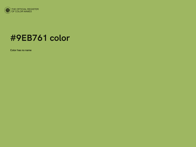 #9EB761 color image