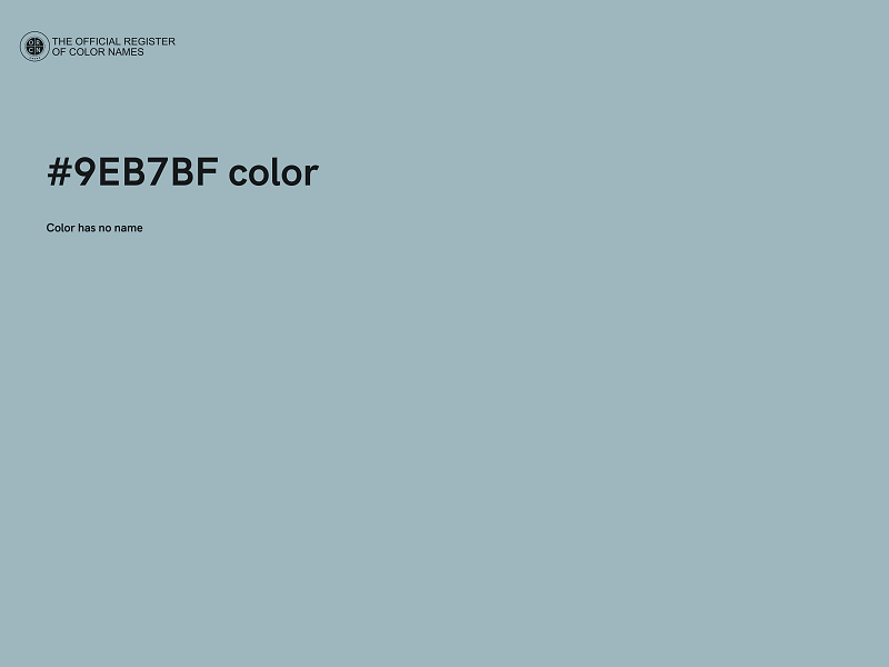 #9EB7BF color image