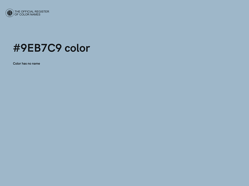#9EB7C9 color image