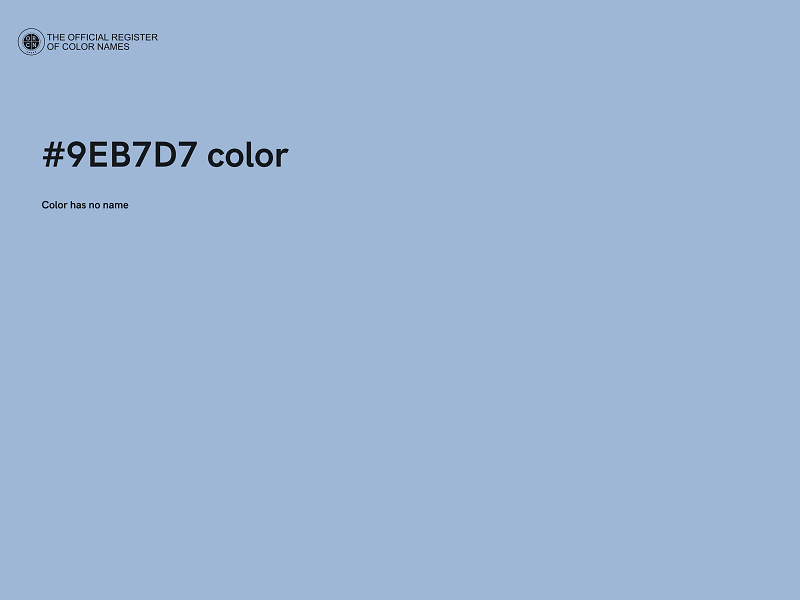 #9EB7D7 color image