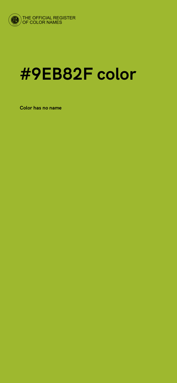 #9EB82F color image