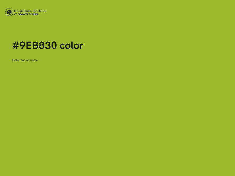 #9EB830 color image