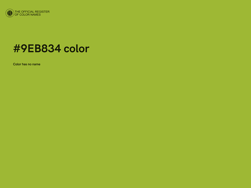 #9EB834 color image