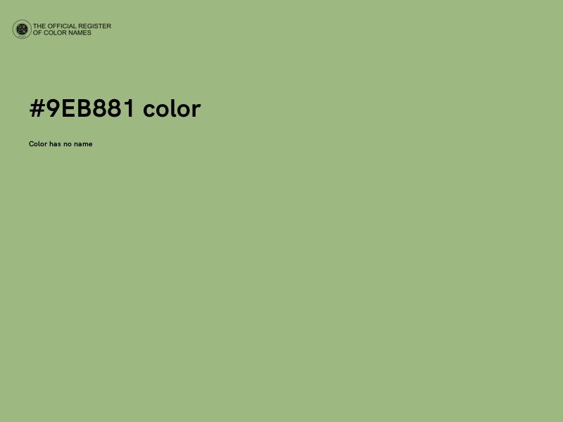 #9EB881 color image