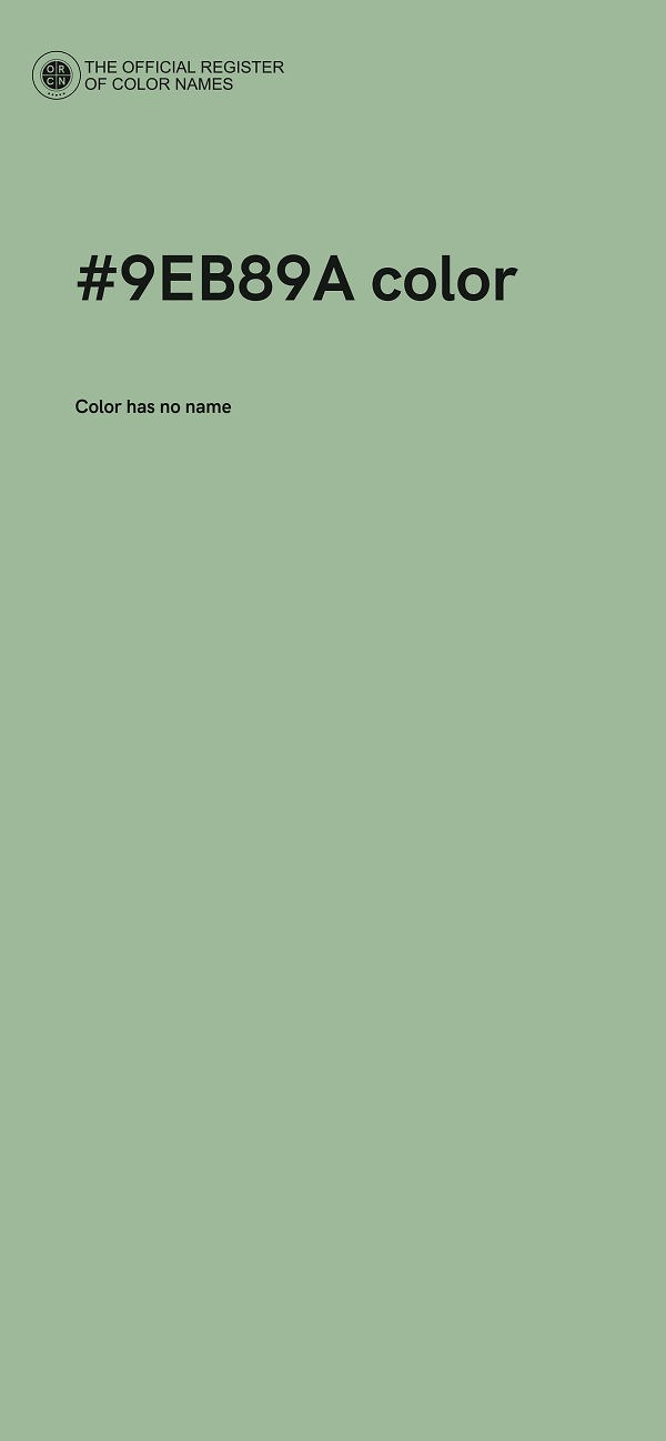 #9EB89A color image