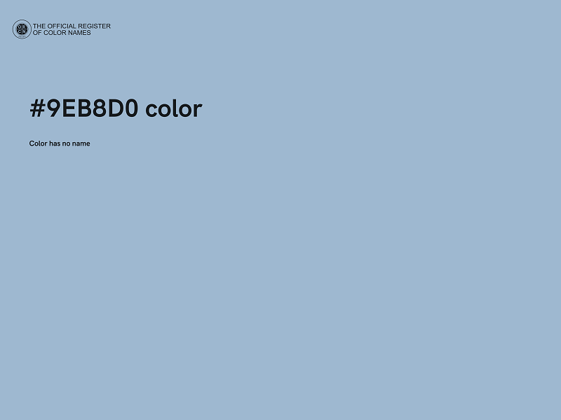 #9EB8D0 color image