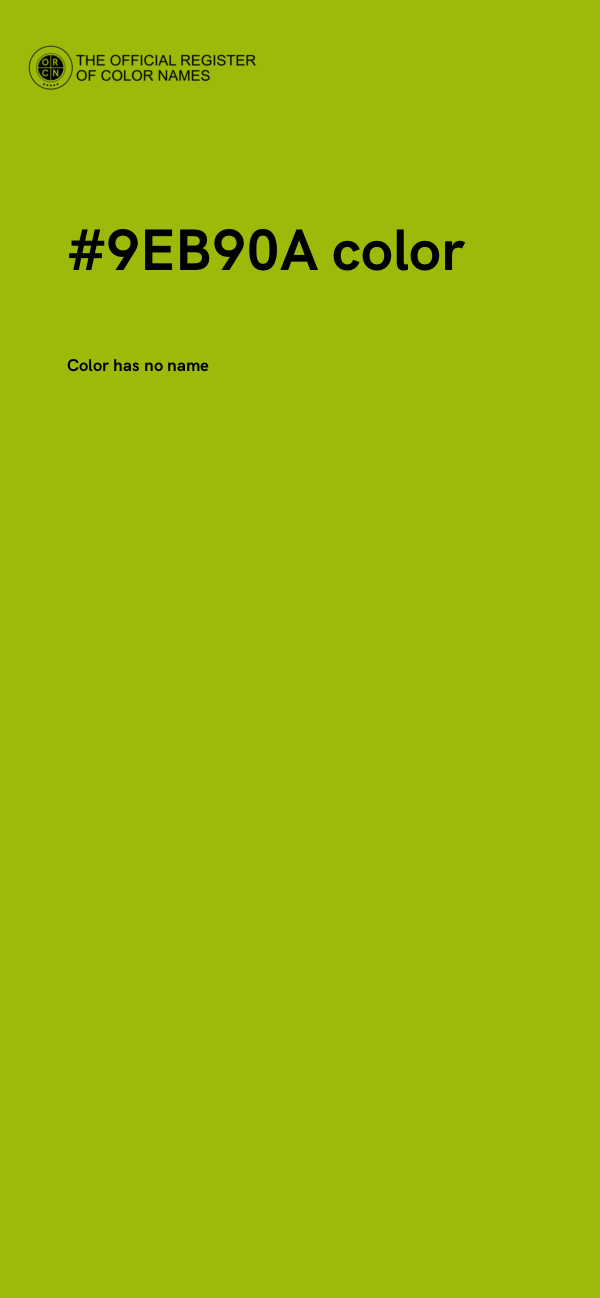 #9EB90A color image