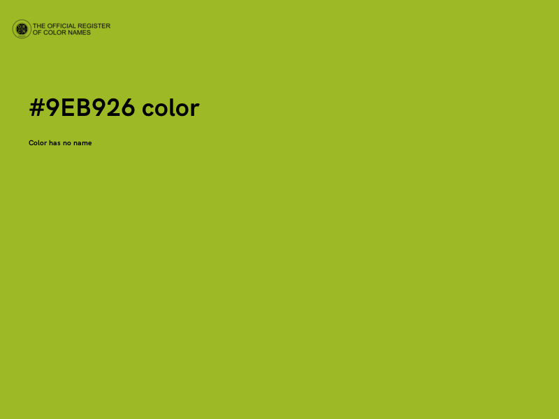 #9EB926 color image