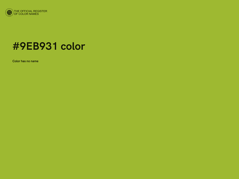 #9EB931 color image