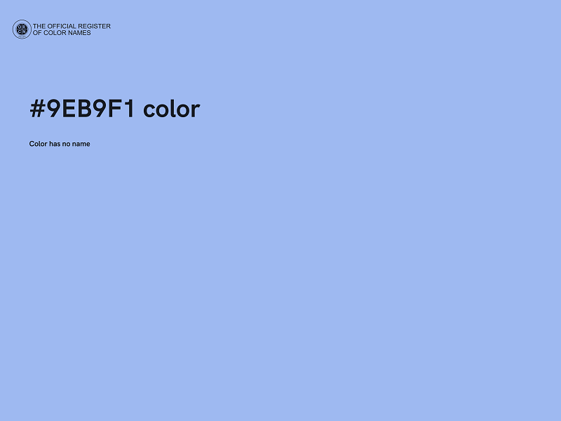 #9EB9F1 color image