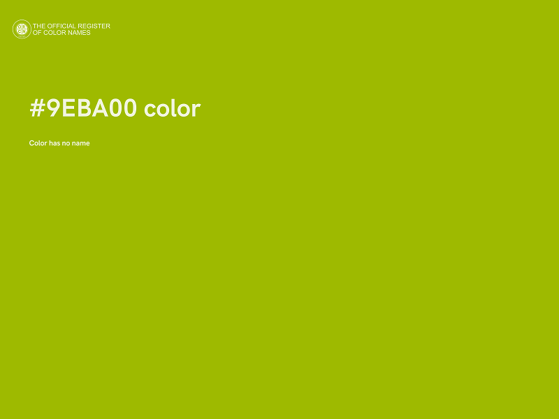 #9EBA00 color image