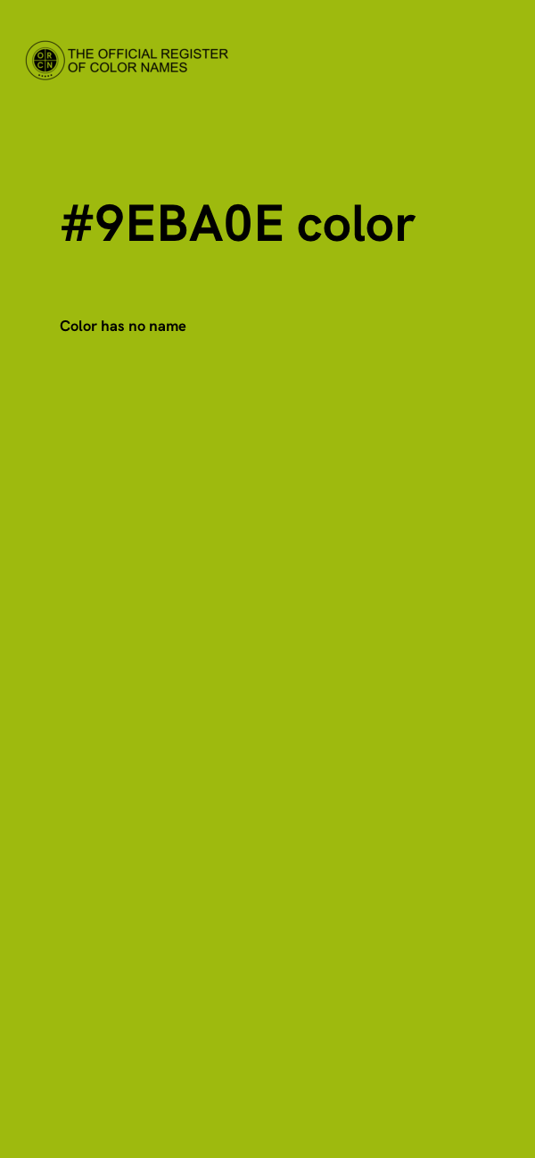 #9EBA0E color image