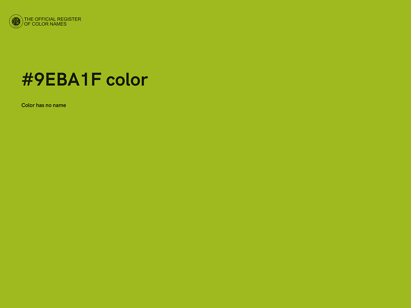 #9EBA1F color image