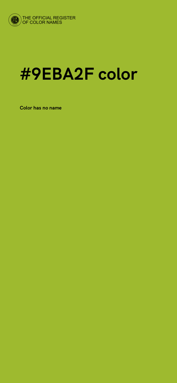 #9EBA2F color image