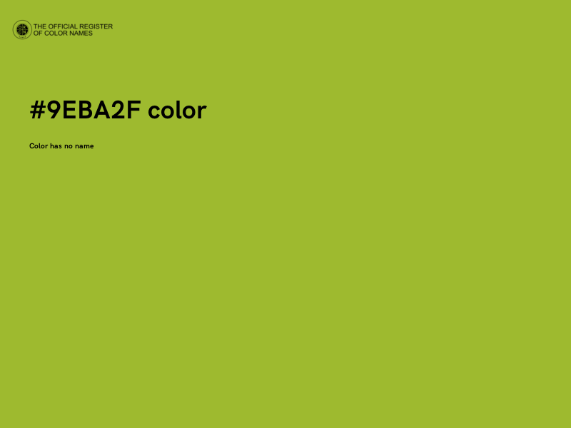 #9EBA2F color image