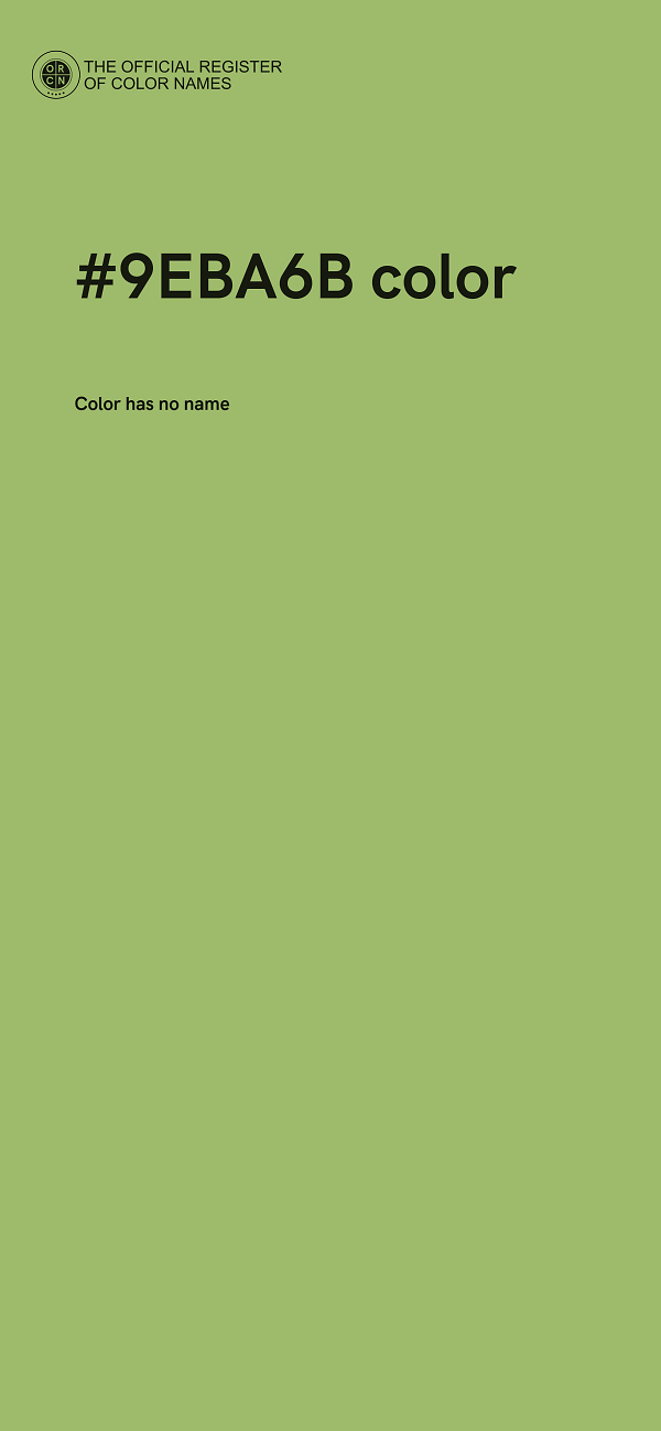 #9EBA6B color image