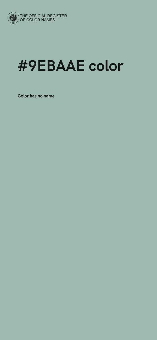 #9EBAAE color image