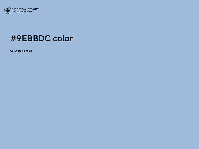 #9EBBDC color image