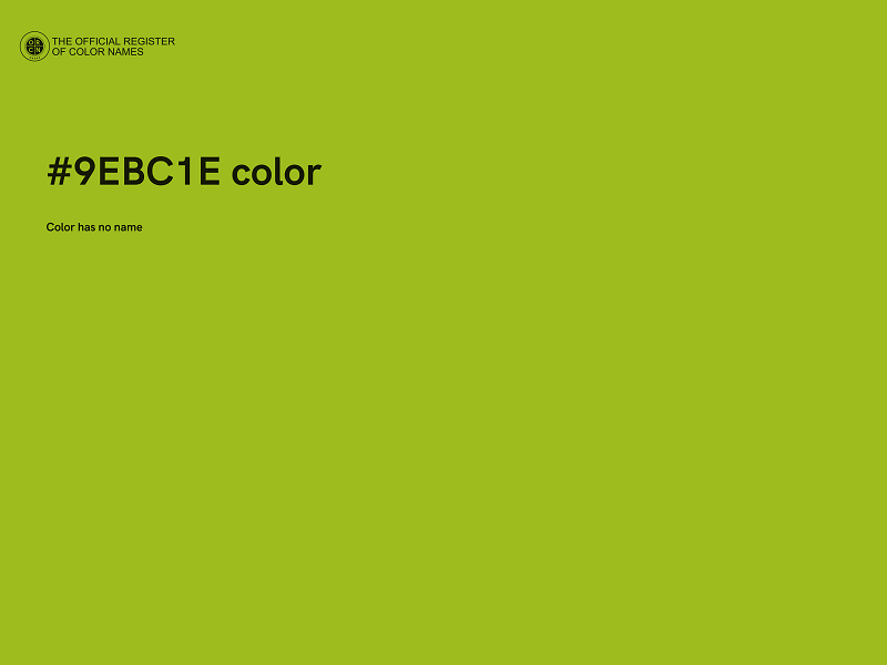 #9EBC1E color image