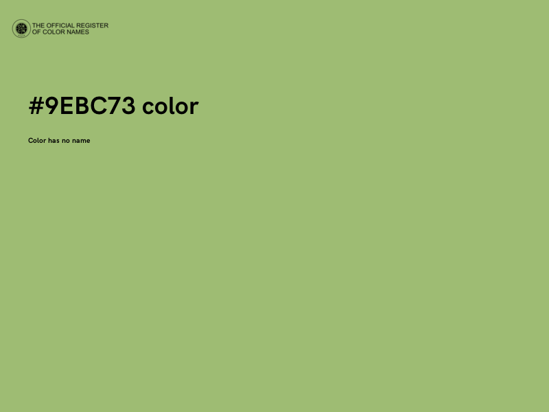 #9EBC73 color image