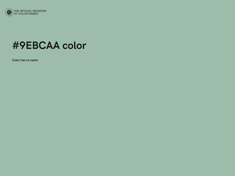 #9EBCAA color image