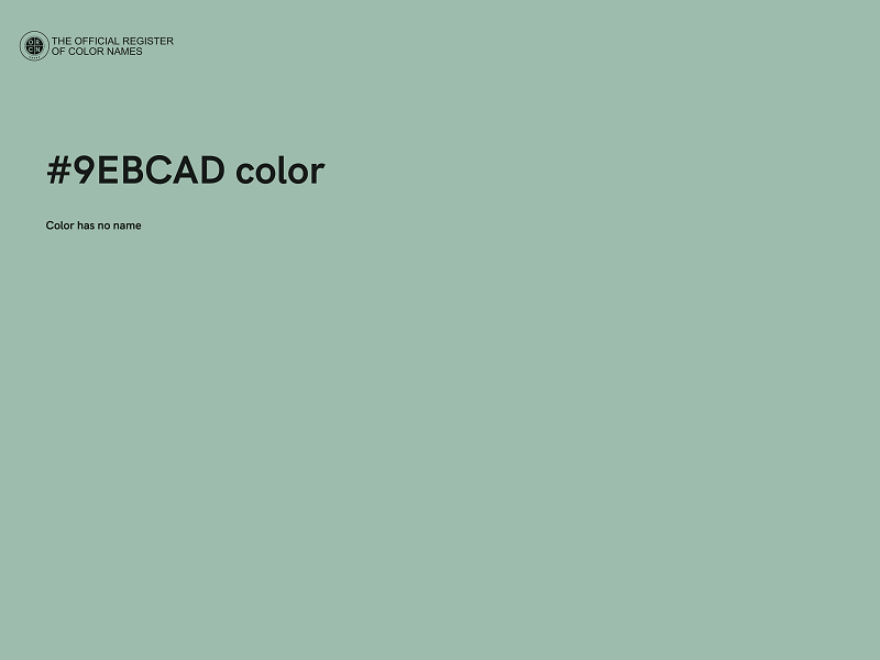 #9EBCAD color image