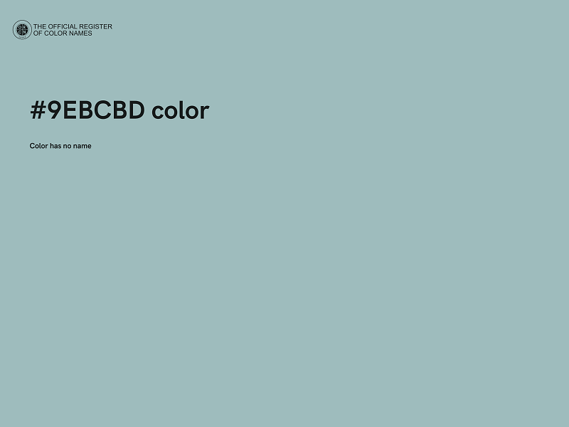 #9EBCBD color image