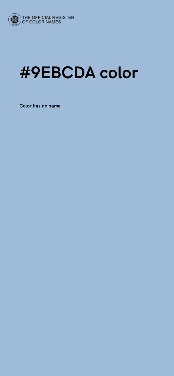 #9EBCDA color image