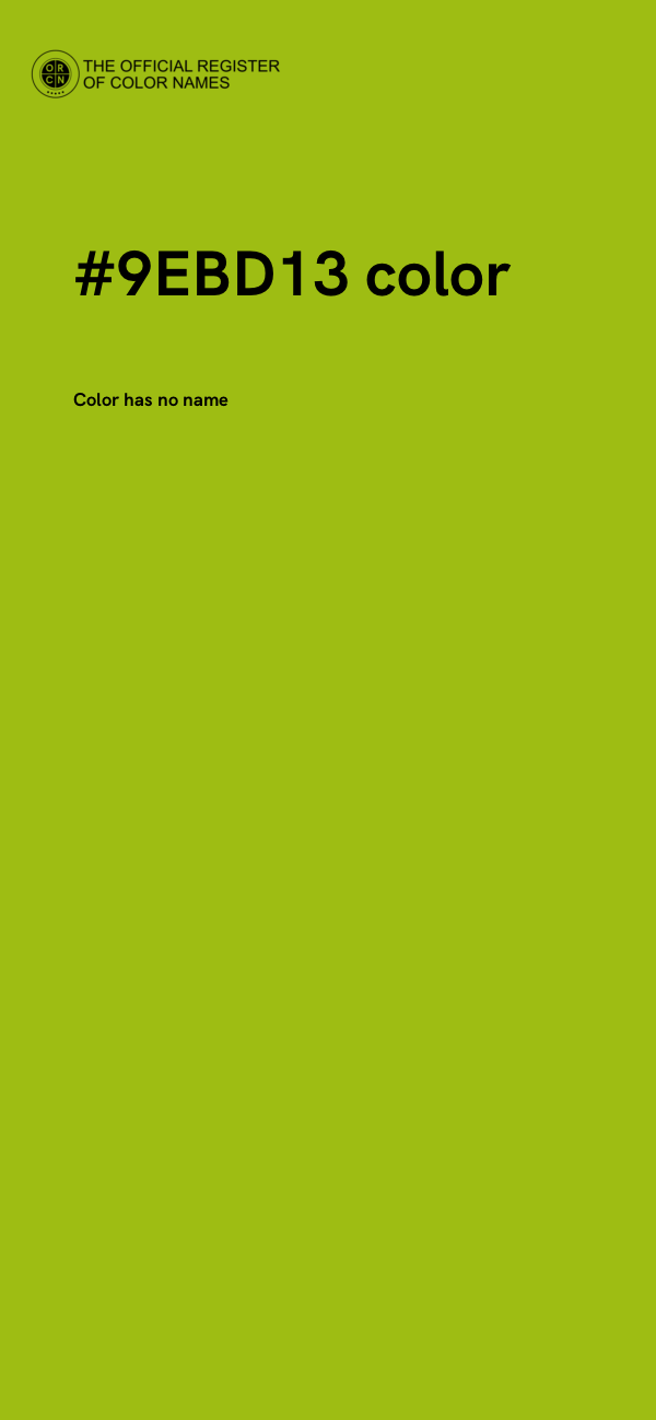 #9EBD13 color image