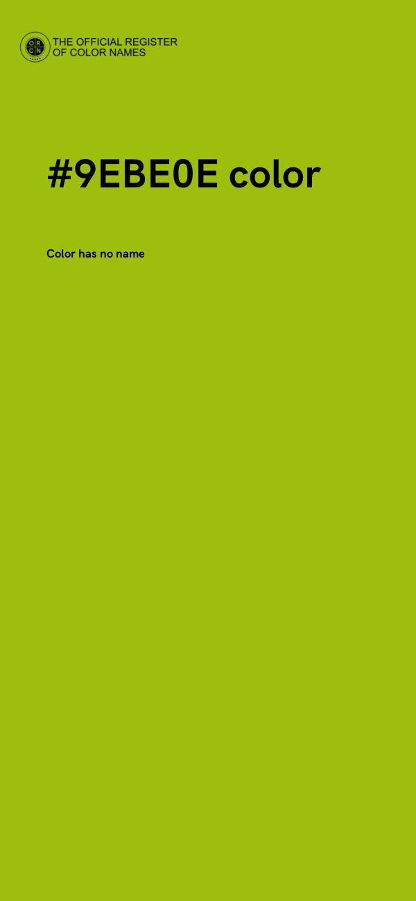 #9EBE0E color image