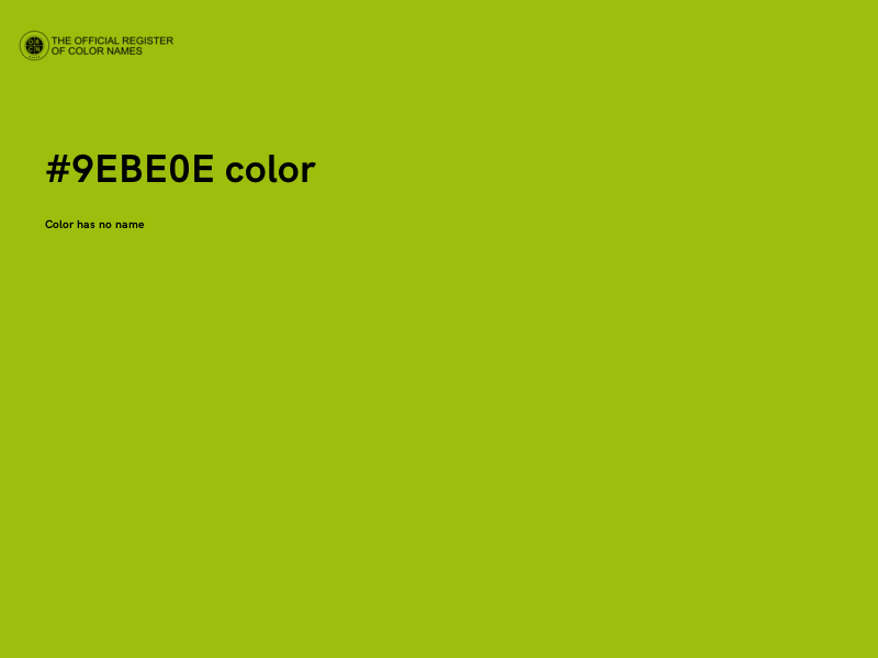 #9EBE0E color image