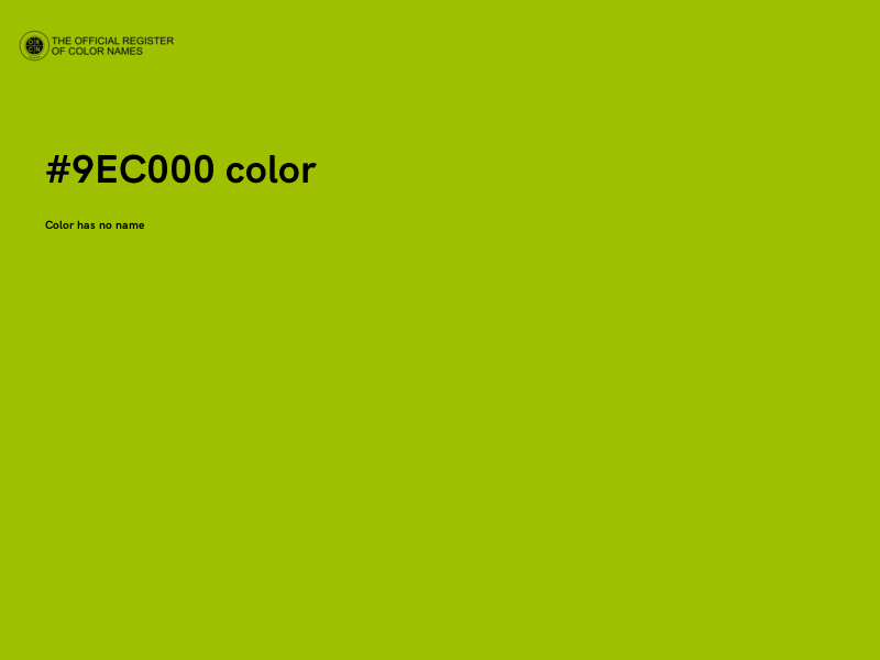 #9EC000 color image