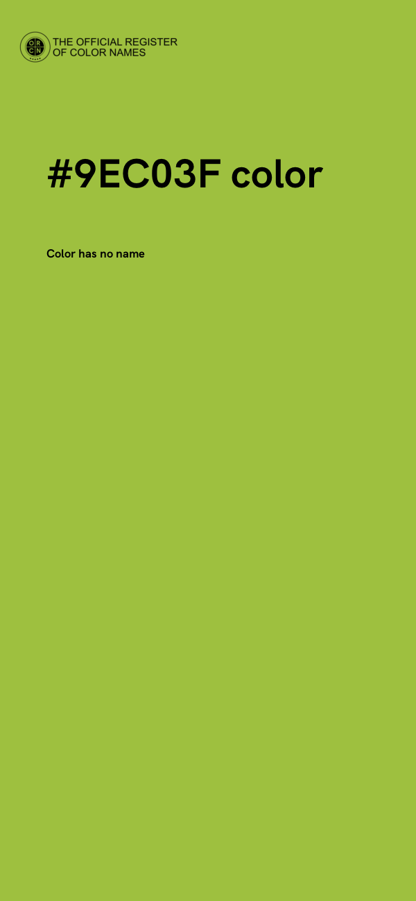#9EC03F color image