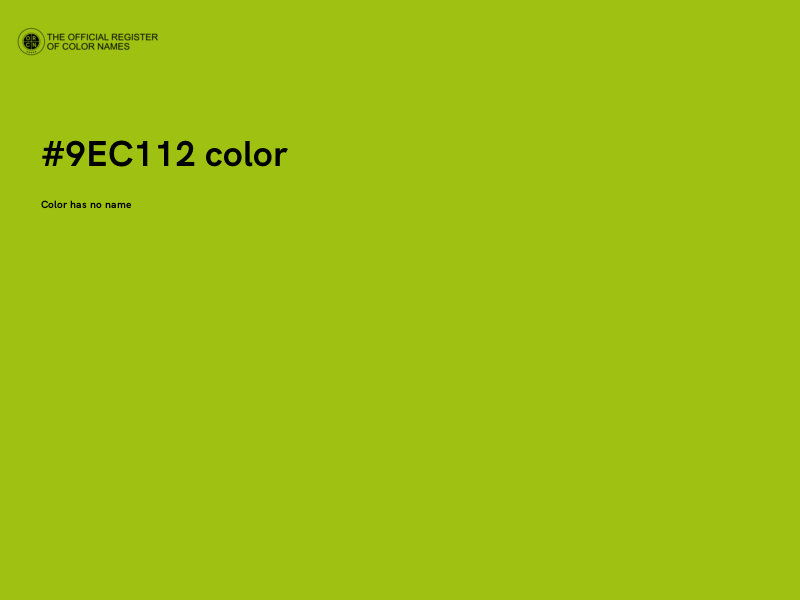 #9EC112 color image