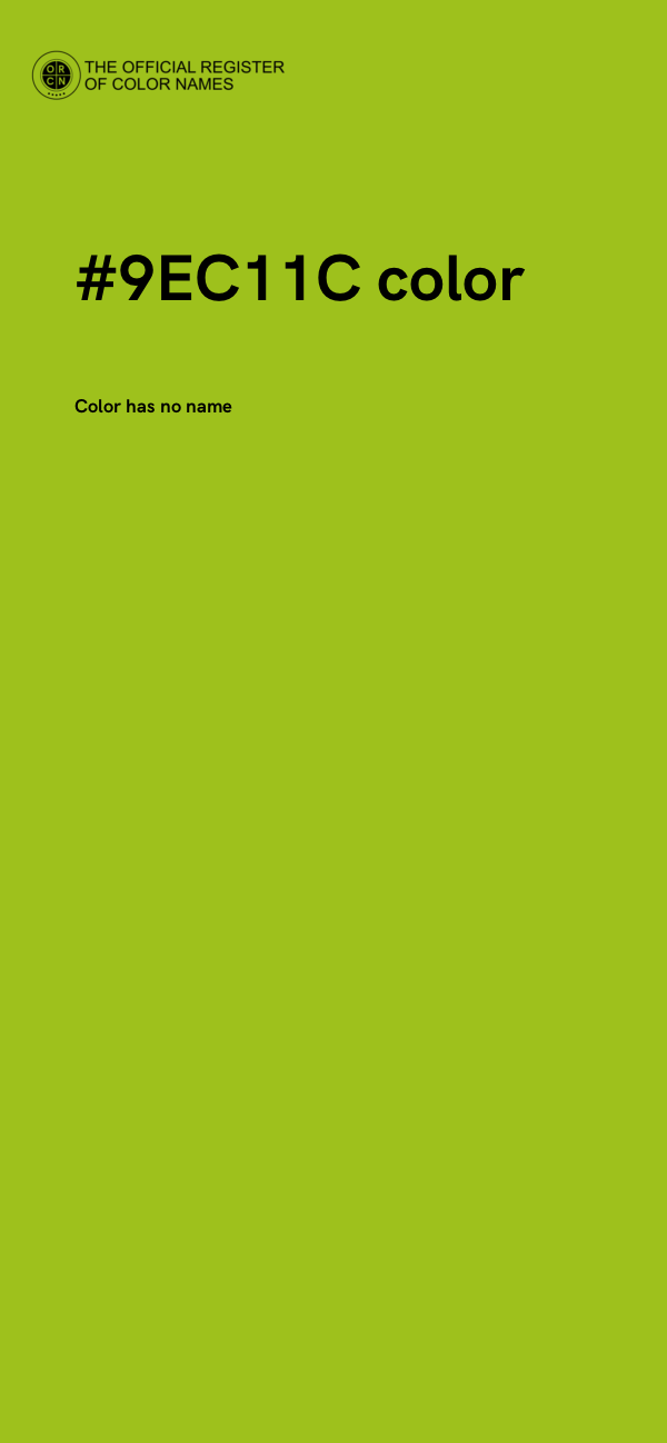 #9EC11C color image