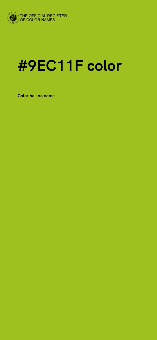 #9EC11F color image
