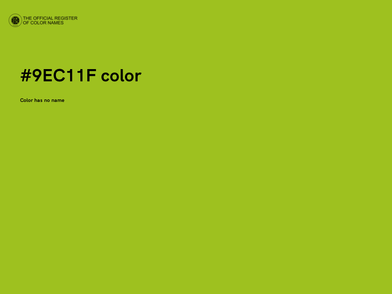 #9EC11F color image