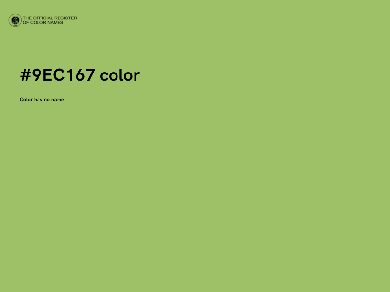 #9EC167 color image