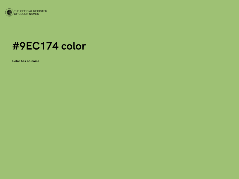 #9EC174 color image