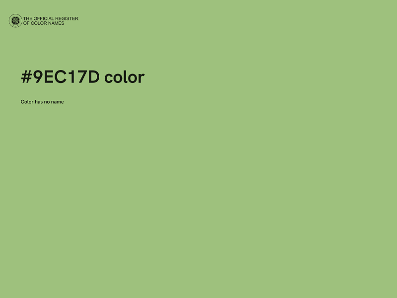 #9EC17D color image
