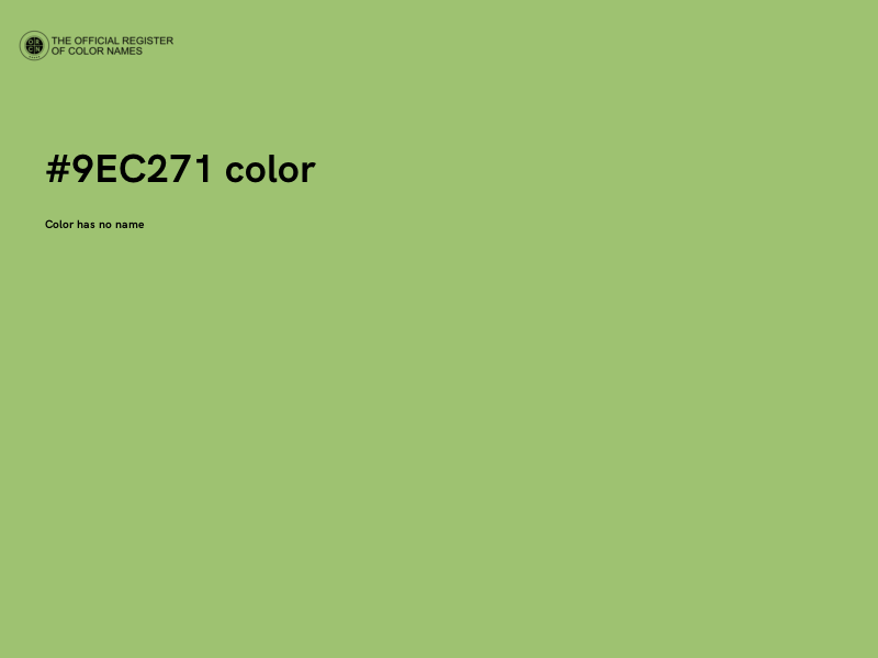 #9EC271 color image